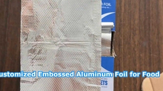 Op maat gemaakte aluminiumfolie met reliëf voor voedsel