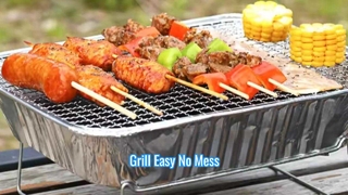 Gemakkelijke buitenbarbecuegrill, geen schoonmaak