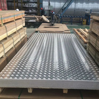 3003 5754 6061 Aluminum Diamond Tread Plate Aluminum Checkered Plate Aluminium Sheet