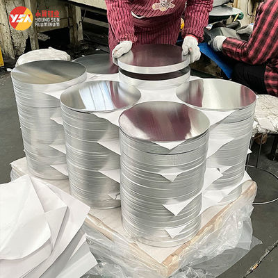 Cookware Aluminum Disc Alloy 1050 1060 1100 3003 3004 3104 5052 Custom Size High Flatness Burr Free Edge Food Grade