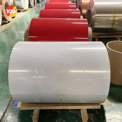 PVDF bedekte 1100 3003 3004 3105 5052 de Kleurenbroodje van de Aluminiumrol Met hoge weerstand