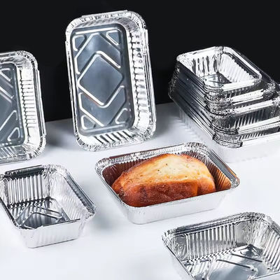 Kleine folie pannen 130mm*100mm*42mm 230ml Mini Loaf Pan met deksel