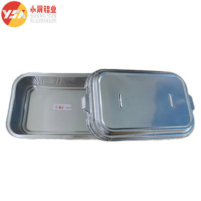 280 ml 300 ml Airline Aluminium Foil Catering Container Oblong Oven-Safe