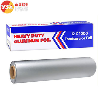 Zware huishoudelijke aluminiumfolie papierrol 18 x 1000ft verpakkingswrap