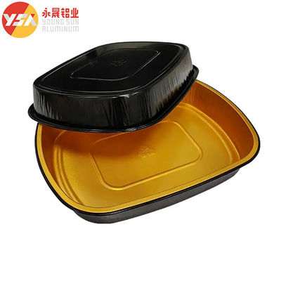 Smoothwall Zwart en Goud 680 ml Oplong folie take-out pan voor bakken en opslaan
