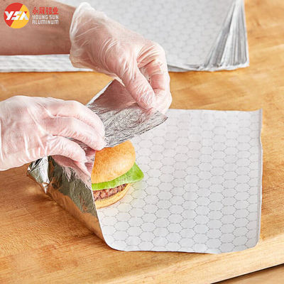 Burgerfolie Hexagon honingraatpapier gelamineerd aluminiumfolie Burgerverpakking
