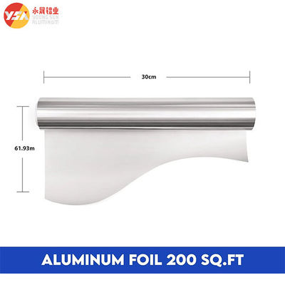 200 vierkante voet aluminiumfolie 0,014 mm x 30 cm x 61 m folie rollen
