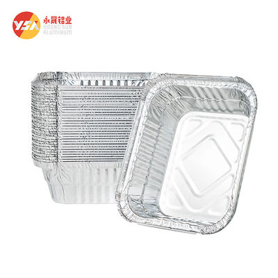 Voedingsmiddelen voor eenmalig gebruik Aluminiumfolie Voedselcontainer Aluminiumbak Rectangular Aluminiumfolie platen