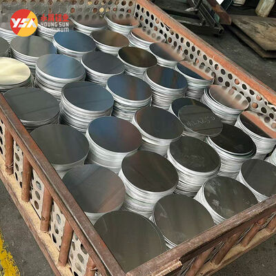 CC DC Aluminium Cirkel Schijf 1050 3003 Legering O H12 Hardheid Diep Trekken OEM Custom Kookgerei Blank