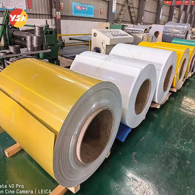 Kleurgecoate aluminium spoel Custom dikte 0,2-6,0 mm RAL kleur PVDF PE coating Aluminium strip roll