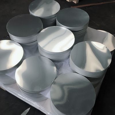 1100 1050 6061 T6 Non Stick Aluminum Circle Plate Cookware Pot Custom Size High Flatness Burr Free Edge Food Grade